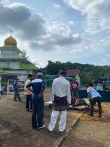 Lantamal IV Laksanakan Menyembelih 15 Ekor Hewan Qurban Usai Shalat Iduladha