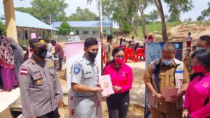 Rangka HKGB Ke-70 Tahun 2022, Polsek Belakang Padang Laksanakan Pengamanan Bhakti Sosial dan Pengobatan Gratis