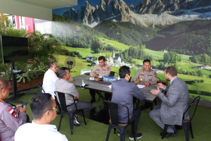 AUDIENSI DAN SILATURAHMI KAPOLDA KEPRI BERSAMA JAKARTA CENTRE LAW ENFORCEMENT COOPERATION (JCLEC)