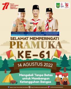 Di Hari Pramuka, Rudi: Mengabdi Tanpa Batas untuk Membangun Ketangguhan Bangsa