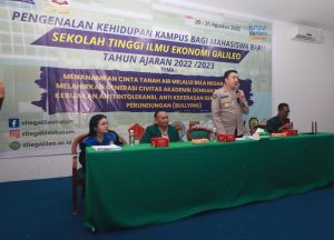 Jadi Narsum di STIE Galileo Batu Ampar, Ini Pesan Kabid Humas Polda Kepri