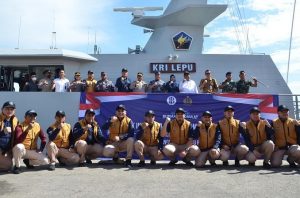 KRI Lepu – 861 Satrol Lantamal IV Dukung Bank Indonesia Gelar Ekspedisi Rupiah Berdaulat 2022