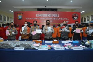 Polda Kepri dan Polresta Barelang Uangkap Kasus Tindak Pidana Narkotika Selama Bulan Agustus 2022