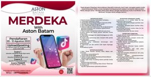 ASTON BATAM HOTEL & RESIDENCE GELAR TIK TOK COMPETITION DALAM RANGKA MENYAMBUT HUT RI KE 77