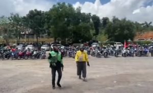 Driver Online di Batam Gelar Aksi Unras di Lapangan Welcome To Batam, Ini 5 Point Tuntutannya