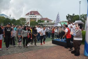 Sambut HUT Lalu Lintas Ke-67, Ditlantas Polda Kepri Gelar Car Free Day dan Olahraga