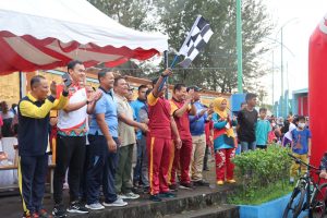Polres Bintan Laksanakan Car Free Day dan Olahraga Bersama Peringati HUT Lalu Lintas Bhayangkara ke 67 Yang Diikuti oleh Ribuan Peserta