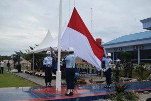 Upacara Bendera Peringatan 17 Hari Bulan Tingkat Kota Batam Tahun 2022 di Lanud Hang Nadim