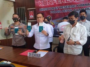 Ditreskrimun Polda Kepri Amankan Penampung PMI Ilegal