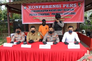 Polsek Sekupang Ungkap Pelaku Curat Kabel Penerangan Jalan Umum