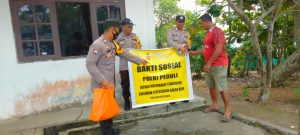 Polsek Bulang Kembali Berikan Bantuan Sosial Kepada Masyarakat Kurang Mampu