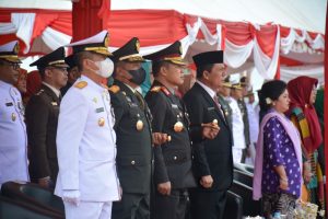 Upacara HUT TNI Ke-77, Kapolda Kepri Mengucapkan Dirgahayu TNI Ke-77, TNI Adalah Kita