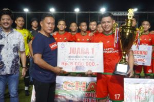 PS Satya Haprabu Polda Kepri Juara Turnamen Sepakbola Piala Pekerja Tahun 2022