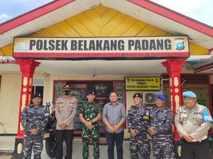 Polsek Belakang Padang Terima Kunjungan Silaturahmi Danposal Sambu, Jalin Sinergitas TNI-POLRI di Batas Negeri