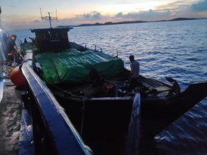Kapal Sanjaya Putra yang Selundupkan Puluhan Ribu Kayu Teki di Perairan Labon Diamankan BC Batam