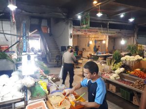 Agar tetap kondusip Personel Polsek Batu ampar Sambang Himbauan Kamtibmas Kepada Satuan Security di Bank maupun perumahan dan pasar