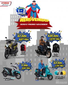 Yamaha Alfa Scorpii Adakan Promo Spesial di bulan November 2022 “Herovember”