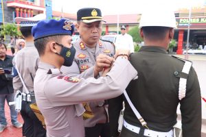 Kapolres Karimun Pimpin Apel Gelar Pasukan Ops Lilin Seligi 2022