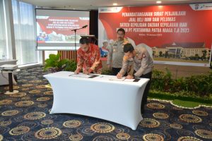 Polda Kepri Penandatangan Mou Jual Beli BBM dan Pelumas Satker Dengan PT.Pertamina Patra Niaga T.A 2023