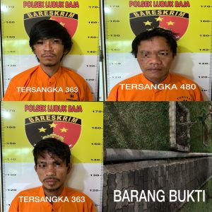 Unit Reskrim Polsek Lubuk Baja Berhasil Mengamankan Pelaku dan Penadah Pencurian Besi Pipa Dan Kabel Milik PT. Telekomunikasi Seluler (Telkomsel)