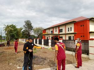 Personil Polsek Batu Ampar Laksanakan Goro bersama Waka Polsek Batu Ampar