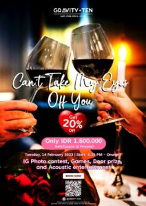 “Can’t Take My Eyes Off You” Dapatkan potongan 20% dan Nikmati Sajian Romantis “Degustation” dengan 6 sajian spesial di malam Valentine