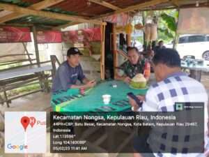 Babinsa 02 Batu Besar, Koramil 03/Nongsa Minta Warga Aktifkan Kembali Pos Ronda Malam