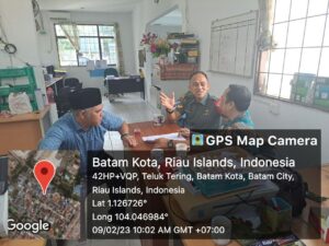 Lakukan Komsos dengan Ketua PPS, Babinsa Teluk Tering Minta Tingkatkan Koodinasi Bersama