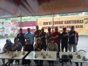 Polsek Lubuk Baja Gelar Jumat Curhat Kamtibmas di Taman Kota Mas Kel. Tanjung Uma Kec. Lubuk Baja, Kota Batam