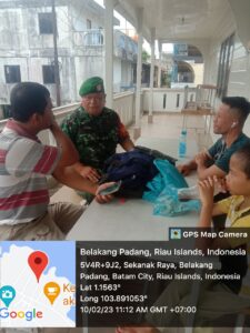 Komsos Babinsa 01 Kelurahan Sekanak Raya Bersama Warga Binaan, Ajak Warga Untuk Selalu Bersyukur