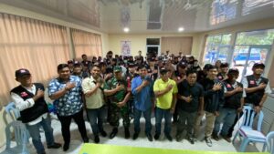 Babinsa 10 Kelurahan Bengkong Laut Hadiri Undangan Bimtek 55 Anggota Partarlih