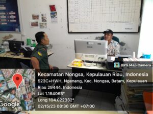 Anjangsana ke Kantor Lurah Ngenang, Ini Pesan Babinsa 08 ke Staf Kelurahan