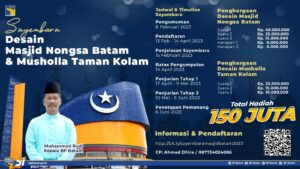 BP Batam Gelar Sayembara Desain Masjid Nongsa dan Musholla Taman Kolam