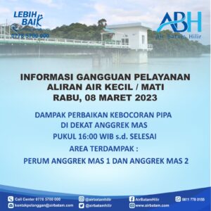 Air Batam Hilir, Perbaikan Kebocoran Pipa DCIP DN200 mm yang Berlokasi di Dekat Anggrek Mas.