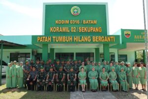 Komandan Kodim 0316/Batam Lakukan Kunjungan Kerja dan Silaturahmi ke Koramil Jajaran
