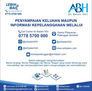 Air Batam Hilir Menginformasikan Adanya Pekerjaan Perbaikan