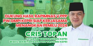 Dukung Hasil RAPIMNAS V PPP, Generasi Muda Pembangunan Indonesia (GMPI) Provinsi Kepri Siap Kerjasama Menangkan Pemilu 2024