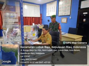 Jalin Sinergitas, Babinsa Kampung Pelita Gelar Anjangsana Dengan Staf Kelurahan