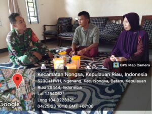 Pasca Lebaran, Babinsa Ngenang Minta Warga Waspadai Tamu yang Tidak Diundang