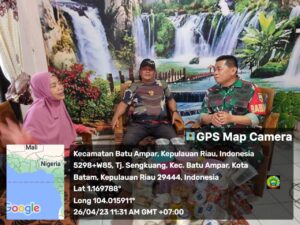 Komsos Bersama Ketua LPM Duriangkang, Serma Sufian Pesan Jaga Keamanan di Lingkungan