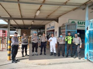 Dalam Rangka Hari Buruh, Polsek Batu Aji Monitoring Wilayah Industri Tanjung Uncang