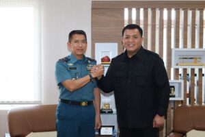 Mantapankan Sinergi Komandan Lantamal IV Menerima Kunjungan Kerja Kabinda Kepri