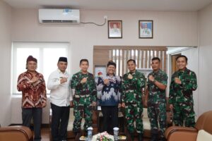 MENERIMA KUNJUNGAN KETUA PARISADA HINDU DHARMA INDONESIA (PHDI) KEPRI,LANTAMAL IV, BERKOMITMEN MENJAGA KERUKUNAN ANTAR UMAT BERAGAMA