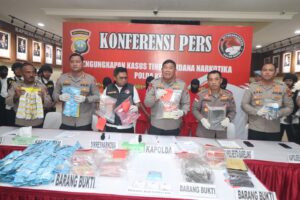 Satresnarkoba Polresta Barelang Mengungkap 10 KG Narkotika Jenis Shabu, 1.489 Butir Pil Ekstasi dan 2.855,09 Gram Narkotika Jenis Ganja