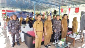 Bagun Sarana Pelayanan Publik, Lantamal IV Renovasi Bagunan Milik Desa Menjadi Rumah Pintar Di Pulau Penyegat