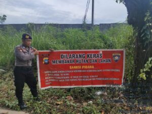 Polsek Batu Ampar terus gencar Antisipasi Cegah Kebakaran Hutan dan Lahan,Kepada Warga Batu Ampar