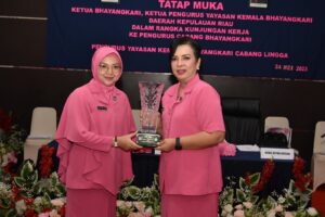 Kunjungan Kerja Ketua Bhayangkari Kepri Ke Polres Lingga Tahun 2023