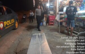 Polsek Batu Ampar Rutin Patroli Cipkon di wilayah Batu Ampar