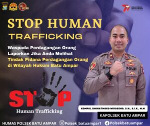 Kapolsek Batu Ampar Cegah TPPO Himbauan Kepada Masyarakat