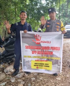 Polsek Batu Ampar,Porsonil Rutin Sosialisasikan Saber Pungli